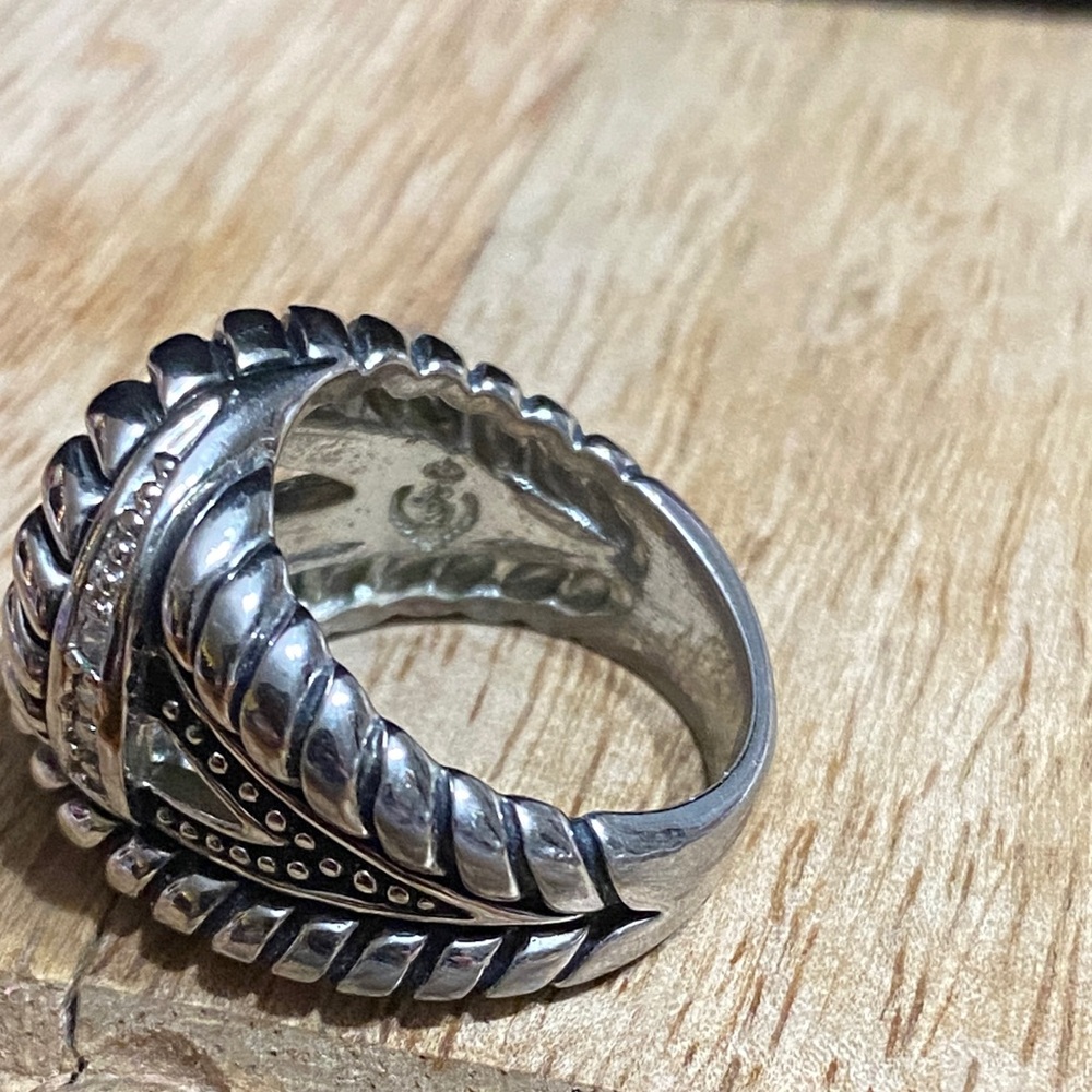 Premier Designs Silver Braided Ring - image 4